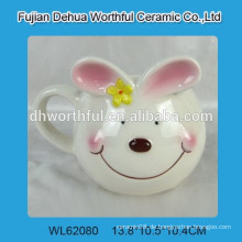 Lovely Keramik Tasse mit Ostern Kaninchen Figürchen
